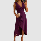 Valerie - Elegantní zavinovací šaty s výstřihem do V